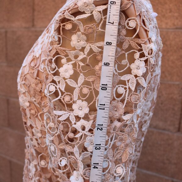 Women's Karen Miller Dress Lace Bodice & Chiffon Dress - Picture 11 of 16